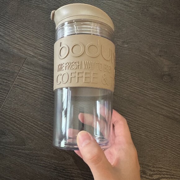 Bodum 11685-913 Acrylic Travel Mug with Radial Lid 0.45 l, 15 oz, off white - Picture 2 of 7